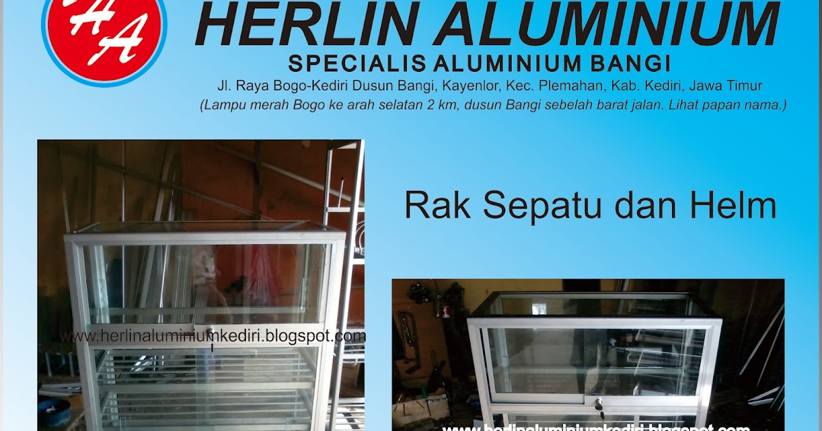 Jual Rak  Sepatu  Aluminium  Kediri Jombang Malang  Mojokerto 