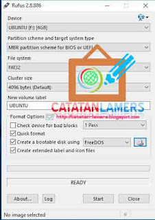 Install Ubuntuk Desktop Menggunakan Flahdisk dengan bantuan Rufus