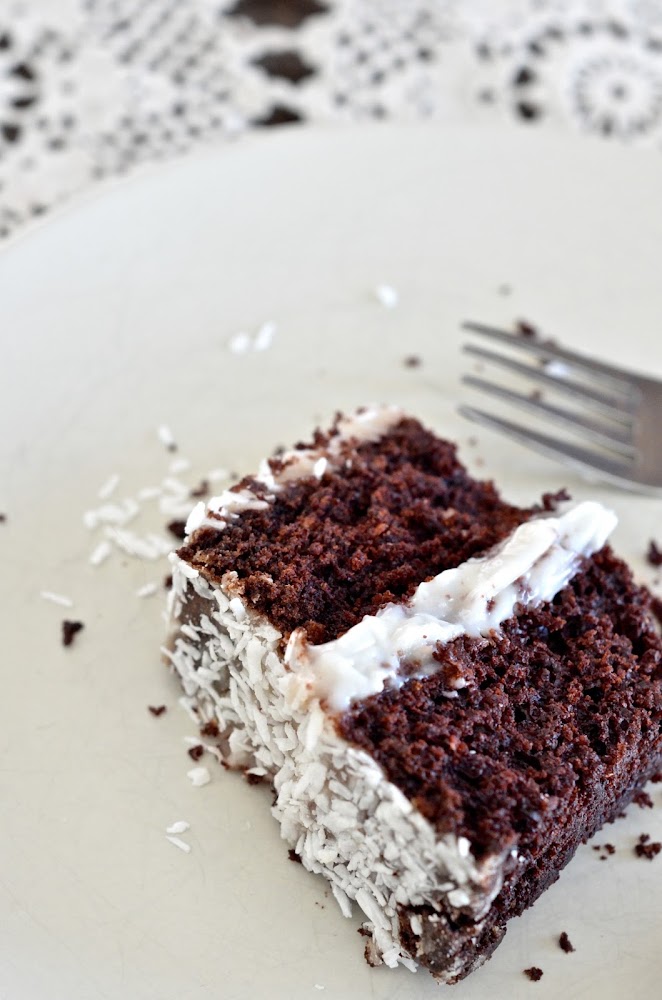 Gateau Au Chocolat Et Creme De Noix De Coco Vegetalien Les