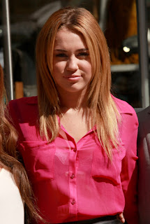 Miley Cyrus Long Layered Straight Hairstyle