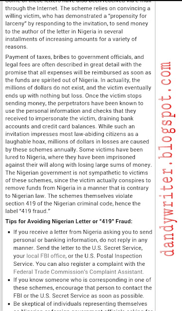 Nigerian letter scam