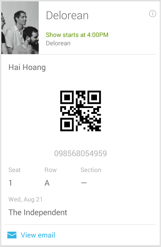 ConcertTicket final