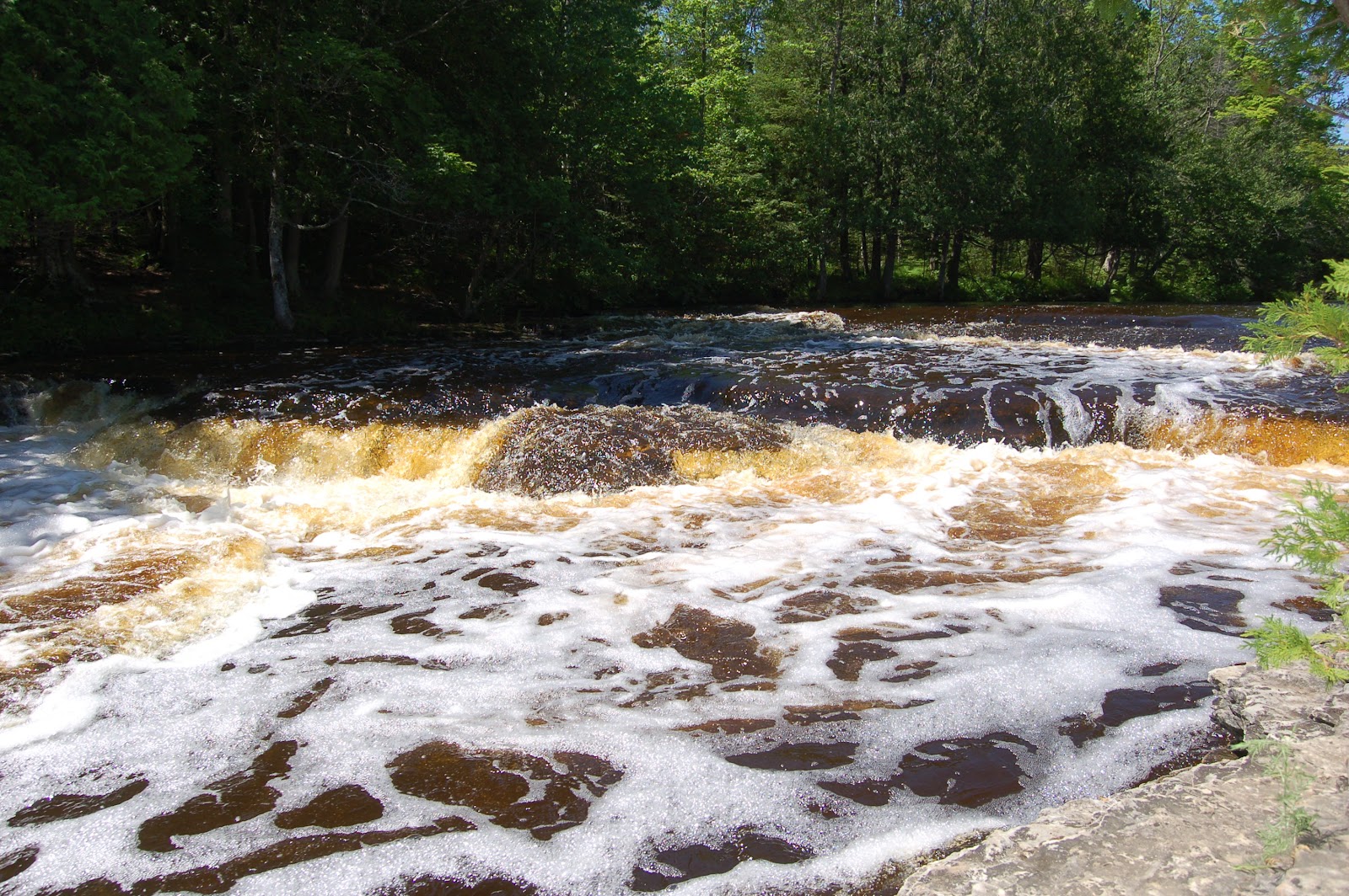 Rapid River Falls and Park - Delta County - Travel the Mitten