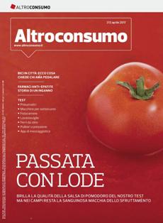 Altroconsumo 313 - Aprile 2017 | ISSN 0392-5722 | TRUE PDF | Mensile | Elettrodomestici | Casa | Energia | Consumatori
La rivista omonima informa e consiglia il consumatore su sicurezza, salute e qualità degli acquisti; vengono fatti test su prodotti in commercio. La rivista, che esce 11 mesi all'anno (mensile con l'eccezione di agosto), è nata lo stesso anno in cui è stata fondata l'associazione.