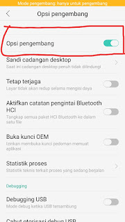 Oppo A37f - Opsi Pengembang - Aktif