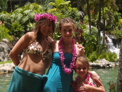 Lots of fun poolside We stayed at the beautiful Hanalei Bay resort in