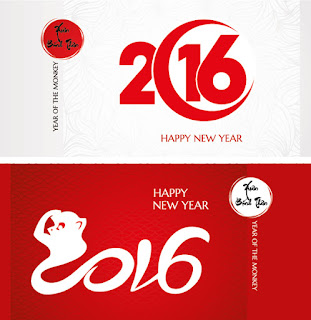 New year 2016 asian vector 1142