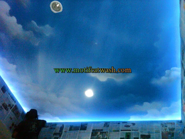 jasa pengecatan motif awan di bekasi