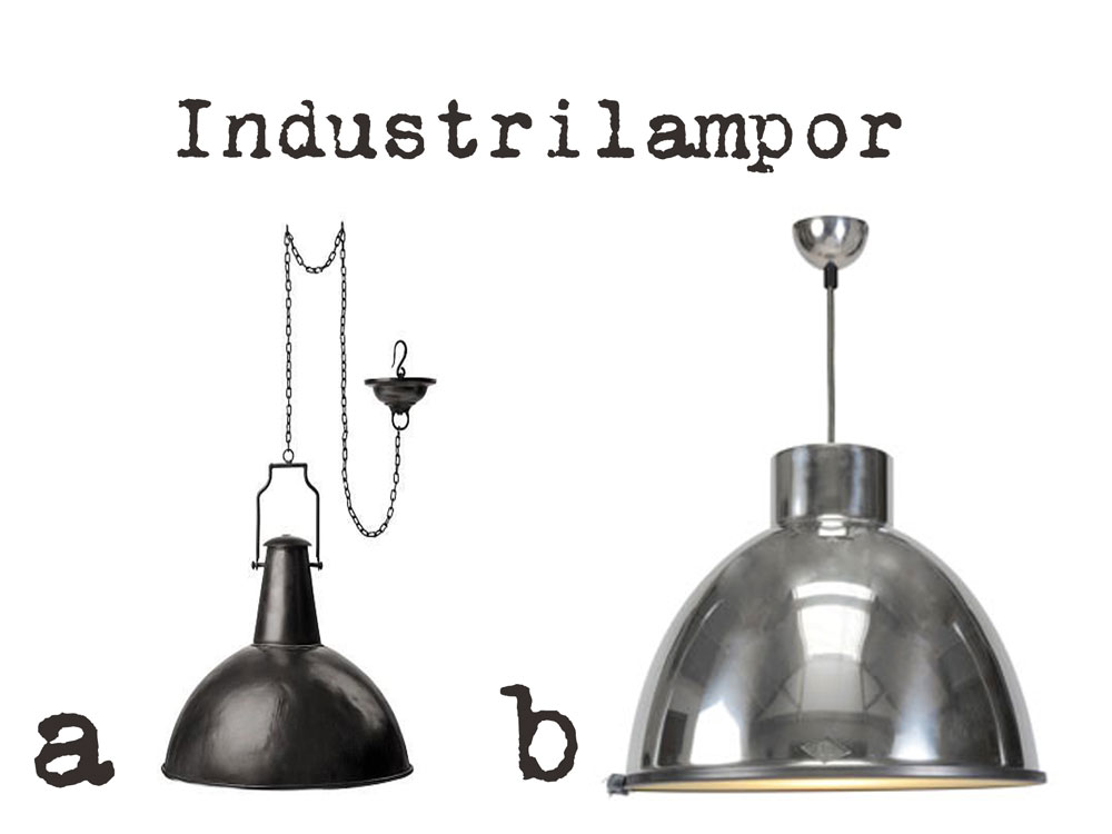 Industrilampa - Inspiration och ider till ditt hem