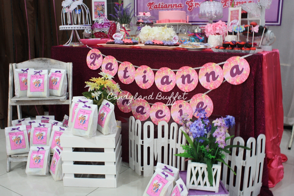 Candy Buffet Kota  Kinabalu  Sabah Winx Club Birthday Theme
