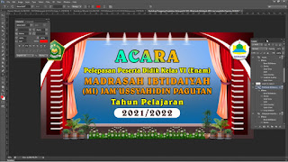 Desain Banner Perpisahan PSD