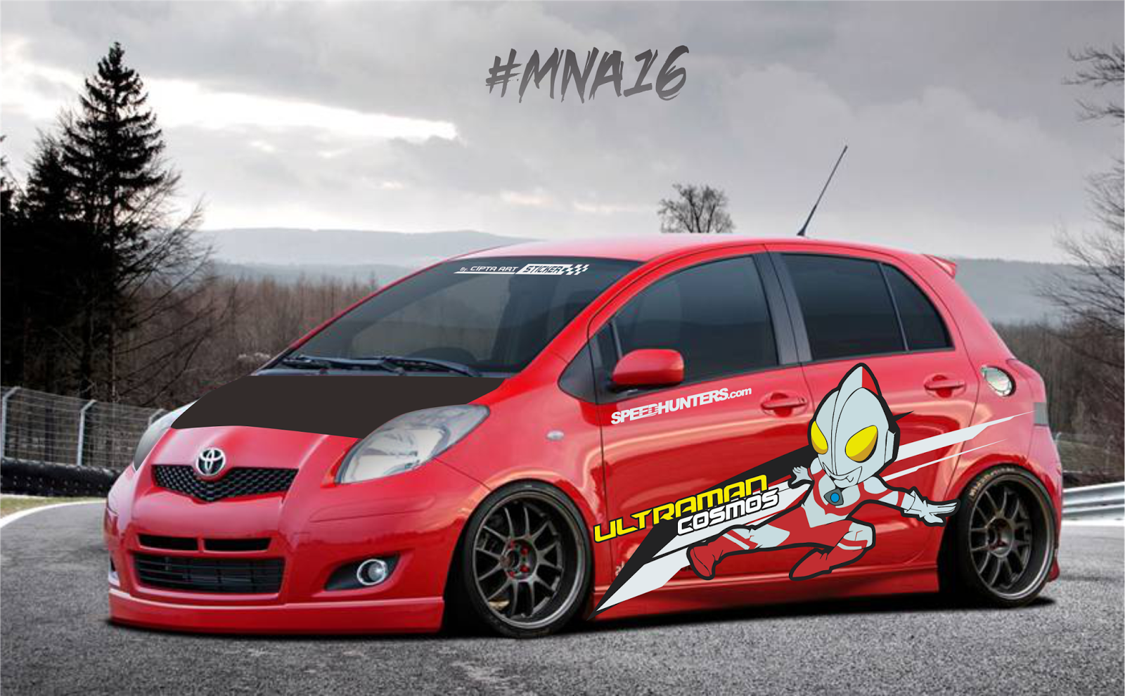 MODIFIKASI MOBIL TOYOTA YARIS WELCOME TO CIPTA ART STICKER