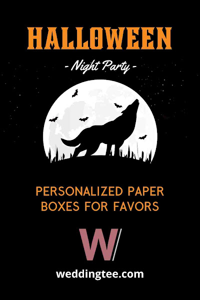 Halloween Party Personalized Paper Boxes for Favors