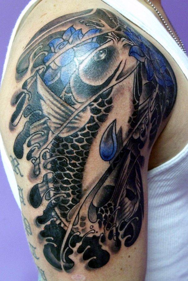 2012 Popular Koi Fish Sleeve Tattoos Designs