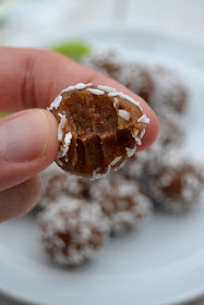 dried strawberries and kiwifruit blended into clean eating healthy energy bliss balls