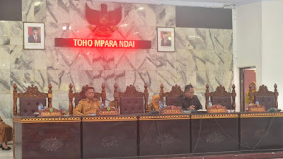 DPRD Kabupaten Bima Gelar Paripurna tentang Penjelasan Raperda Pembentukan Struktur Organisasi 