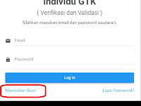 Cara Mudah Registrasi Akun Verval Individu GTK 2017