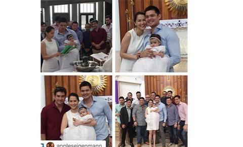 The Christening of DongYan's Baby Zia has reached the Vietnamese news online! 