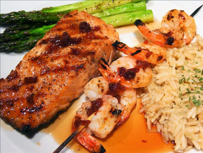 Red Lobster Maple-Glazed Salmon And Shrimp Copycat Recipe