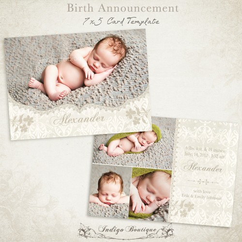 Birth Announcement Card