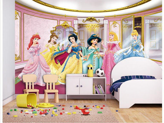 Wall Murals for Kids Rooms Wallpaper princess Girls Room