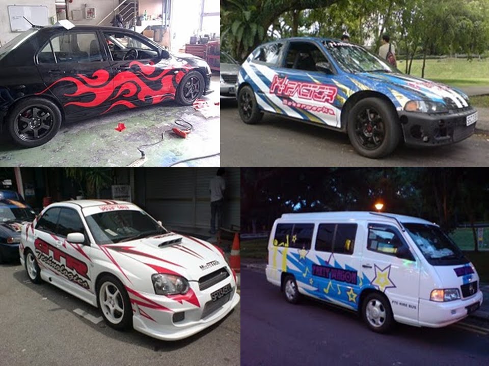 Design Sticker Kereta Kancil Satu Sticker