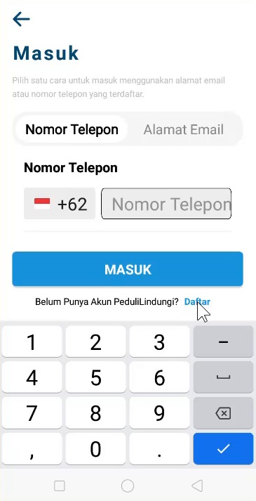 Cara Membuat Akun PeduliLindungi Terbaru