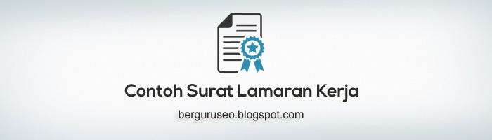 Contoh Surat Lamaran Kerja