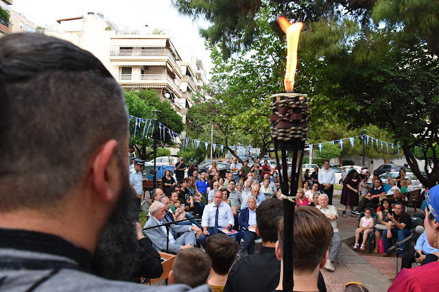 Ν. Σμύρνη: Άναψε η φλόγα της Μνήμης στο μνημείο της Γενοκτονίας Ποντιακού Ελληνισμού