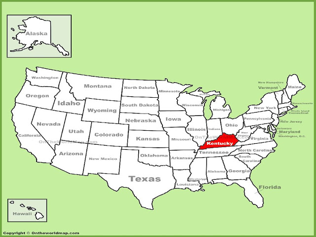 Kentucky United States Map