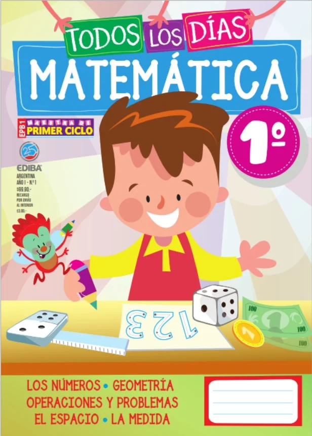 Material educativo matemáticas 1 grado