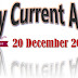 20 December 2022 Current Affairs 