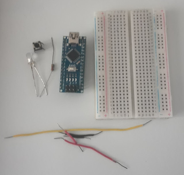 Push button with LED - Arduino Nano Tutorial
