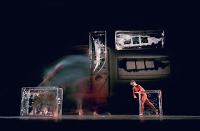 Walkaround Time (1968) Choreography: Merce Cunningham and stage set and costumes: Jasper Johns (c) 1972 by James Klosty