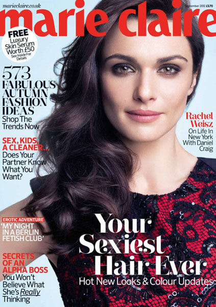 Rachel Weisz Covers UK Marie Claire September 2012