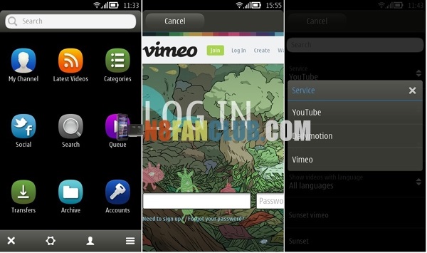 CuteTube - YouTube, DailyMotion & Vimeo Client for Nokia N8 & Belle smartphones - Signed App Download