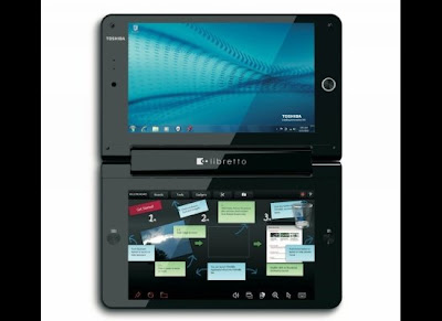 Toshiba dual-screen Libretto W100 tablet