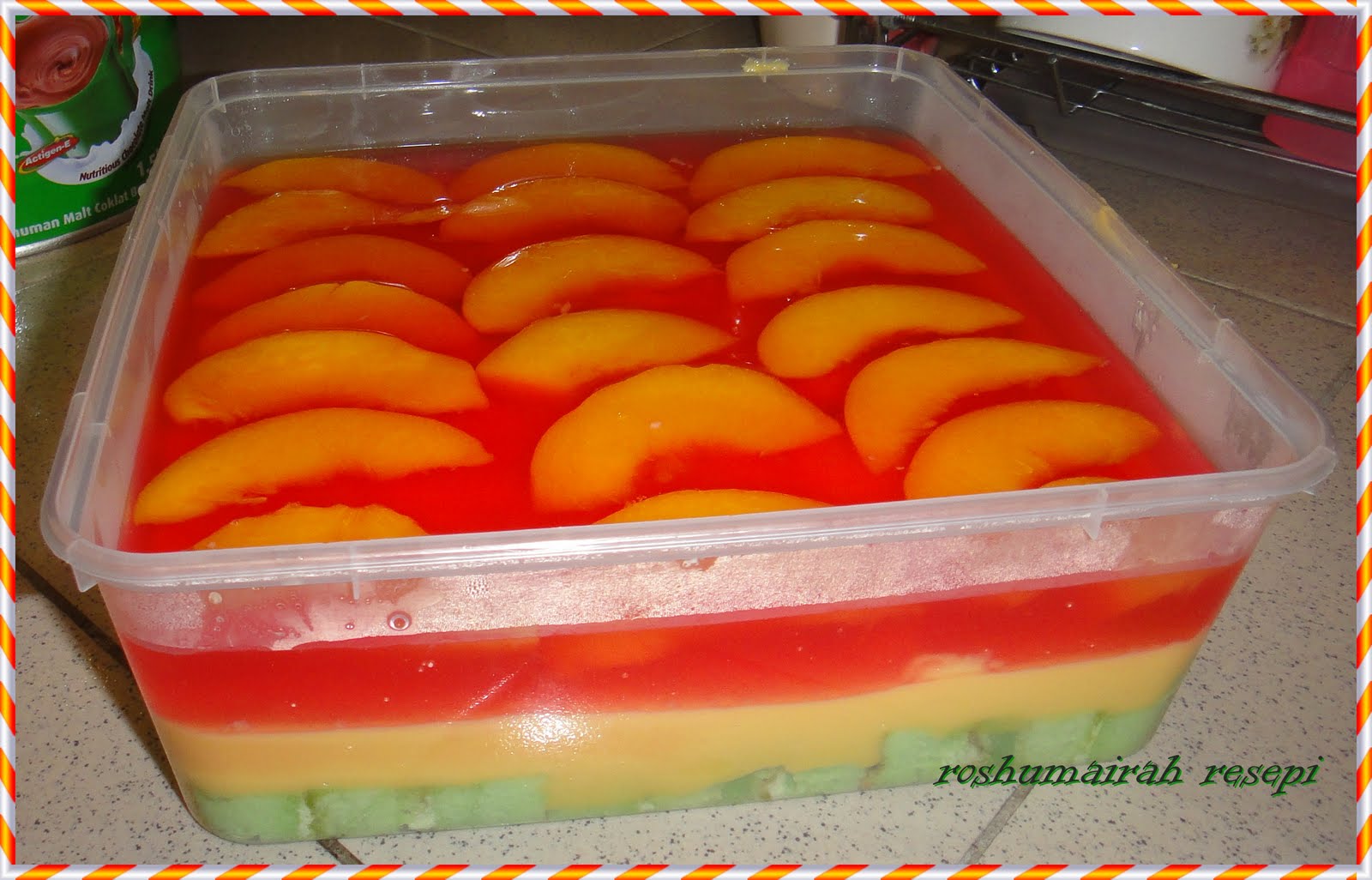 KASIH TERCIPTA: TriFLe KeK PaNdaN deNgan BuaH PeacH