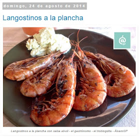 Recetas TOP10 de El Gastrónomo en mayo 2016 - Langostinos a la plancha