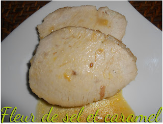 Roti de dindonneau sauce lait de coco et orange