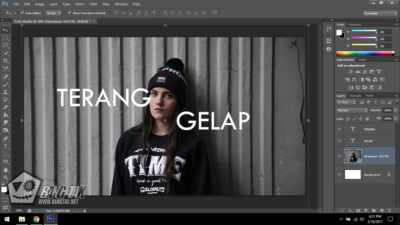 Cara Membuat Efek Lighting Seperti Foto Studio Di Photoshop BangTax