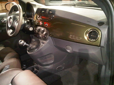 US Fiat 500 Sport dashboard- First North American image