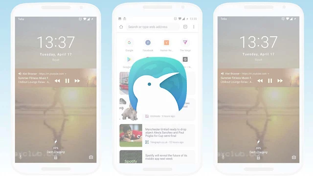 تنزيل متصفح Kiwi Browser  متصفح بسيط وعالي السرعة  لنظام الاندرويد