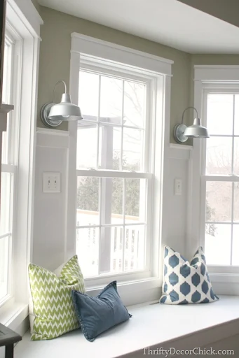 metal outdoor lights inside