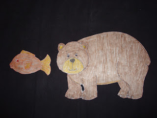 Brown Bear and Gold Fish Say Hello