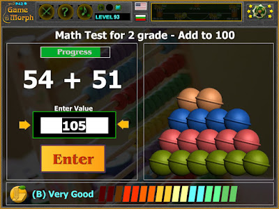 Math Test for 2 Grade - Sum to 100