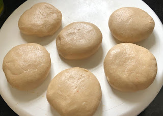 Divide the dough into equal portion & give the round shape