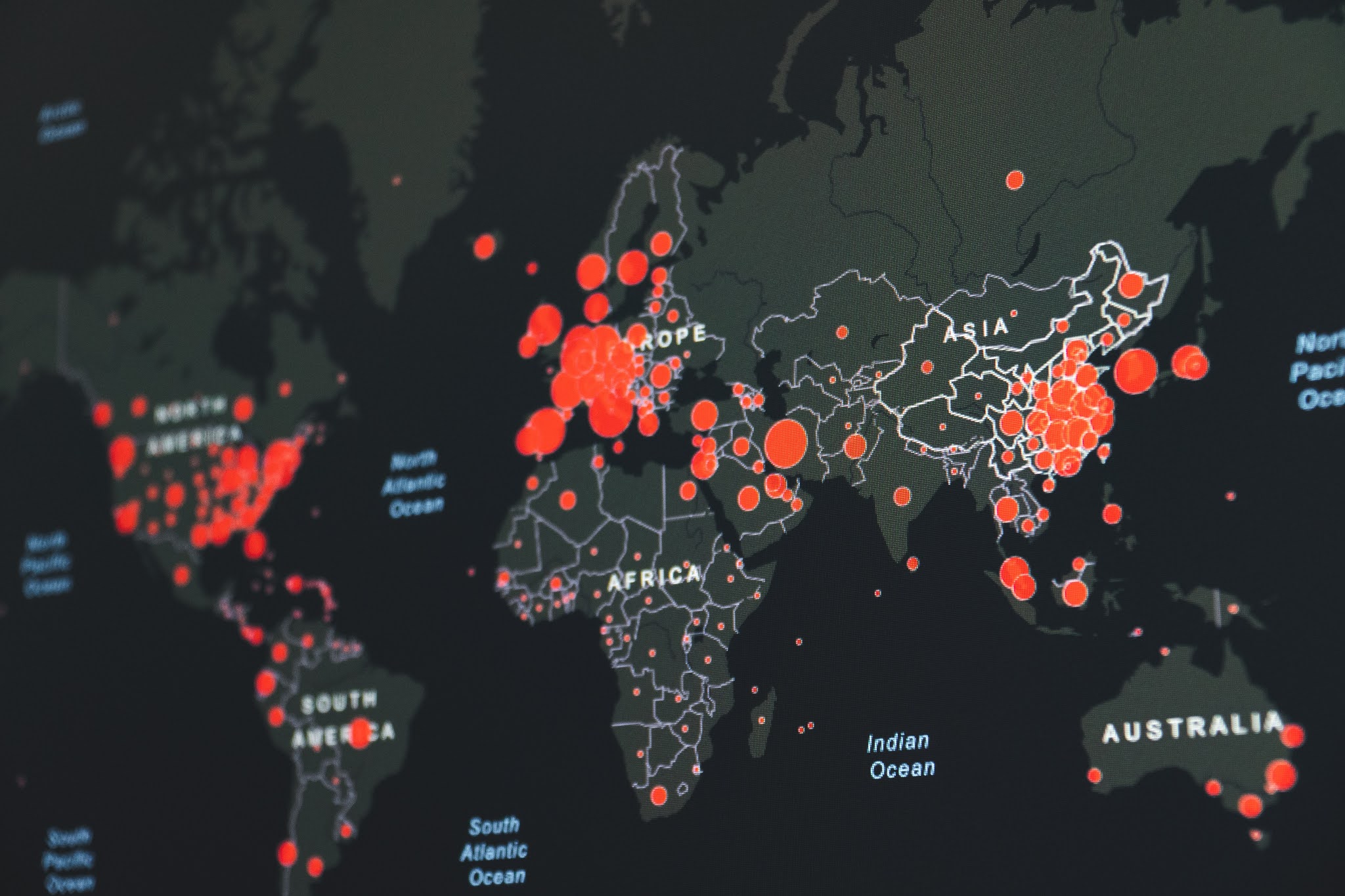 Mapa interativo pandemia viagem