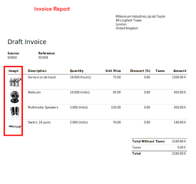 Devintelle (Odoo Experts) - Custom report Product images on invocie report in Odoo