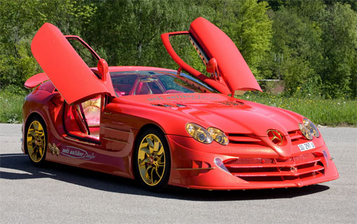 Some modified cars are more outrageous than others but this SLR McLaren 